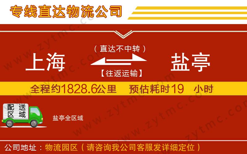 上海到鹽亭物流公司