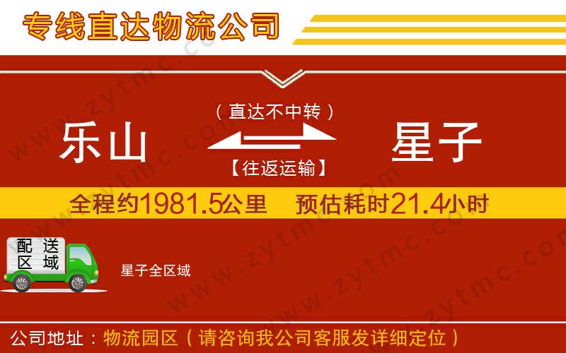 樂山到星子物流專線