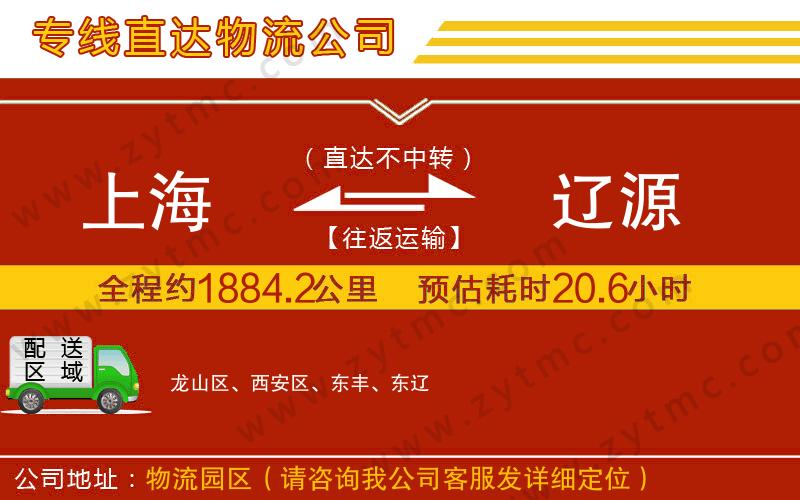 上海到遼源物流專線